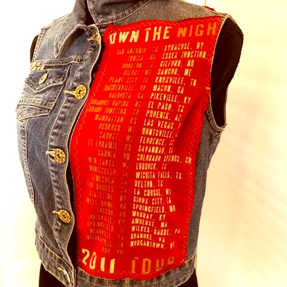 Lady A Country Music  Tour 2011 denim Vest Small - Picture 6 of 10